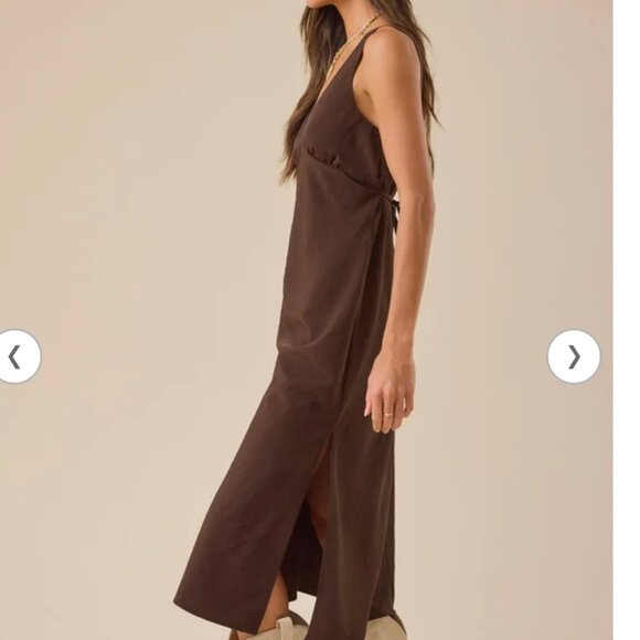 Altar'd State Dakota Maxi V-neck Dress - Picture 1 of 16